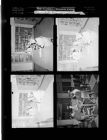 Panel in library; Group playing cards in the Student Union (4 Negatives) (May 7, 1958) [Sleeve 7, Folder a, Box 15]